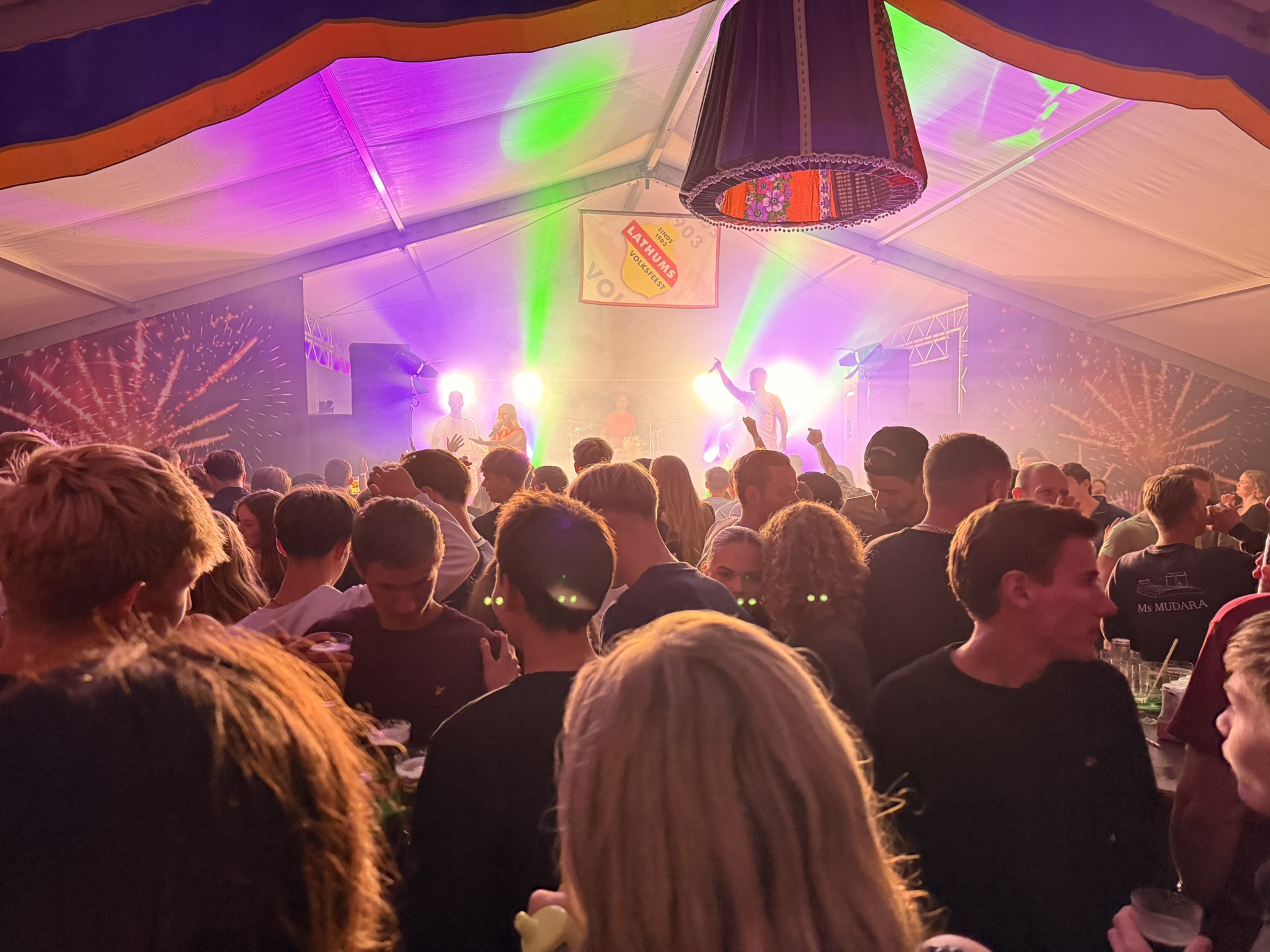 Sfeer in de feesttent